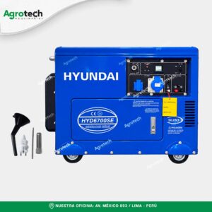 Generador Eléctrico Diésel Hyundai HYD6700SE 5.5KW