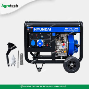 Generador Eléctrico Diésel Hyundai HYD6700E 5.5KW